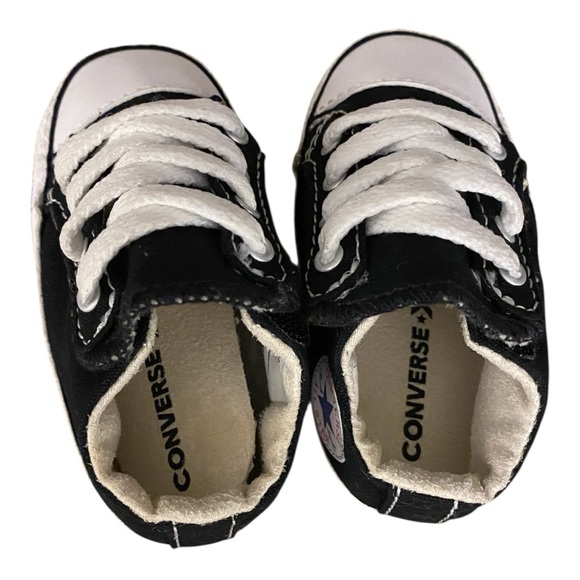 Converse All Star Black and White Sneakers Size 1 - Picture 5 of 10